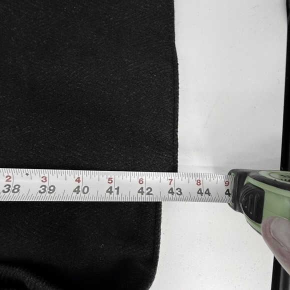 VTG Crombie Tweed Overcoat 48 Men's Blk Heavy Wool Overcoat *read* - Picture 11 of 16